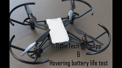 ryze tech tello app overview  battery life  hovering youtube