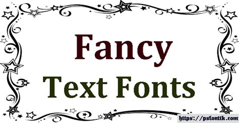 fancy text fonts psfont tk