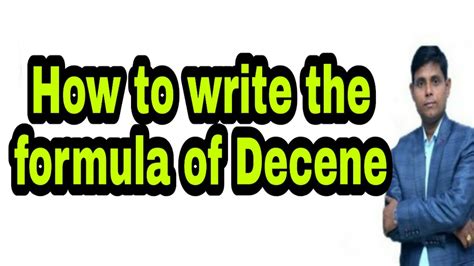 write  formula  decene decene decene formula molecular
