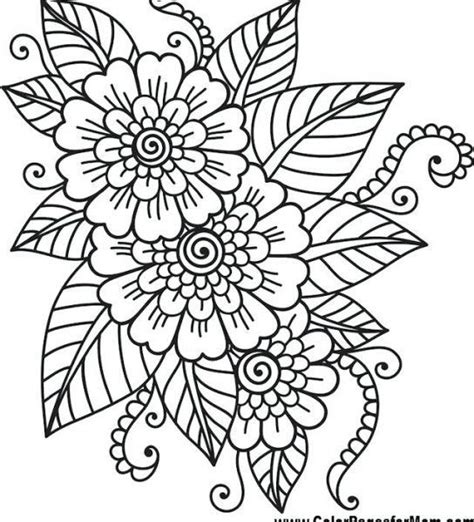 flower coloring sheets printable flower coloring pages easy coloring