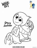 Colorear Intensamente Pixar Todopeques Bocetos Joy Enojo Sadness Anger Activity Páginas Disgust sketch template