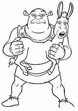 Shrek Donkey Coloring Pages Popular sketch template