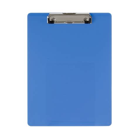 recycled plastic clipboard blue