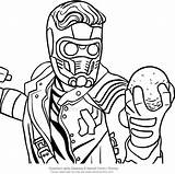 Lord Star Coloring Pages Galaxy Guardians Drawing Printable Template Kids Face sketch template