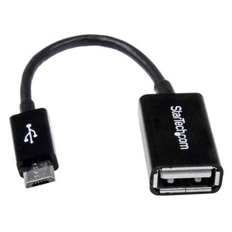 startechcom uusbotg  micro usb  usb otg host adapter mf rapid