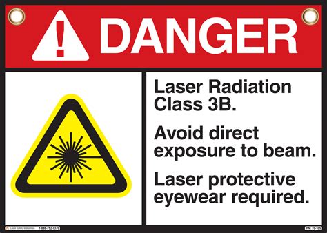 class  laser safety sign