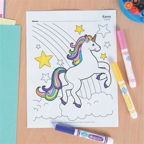 crayola coloring pages unicorn