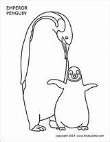 Penguin Printable Emperor Coloring Pages Firstpalette Templates sketch template