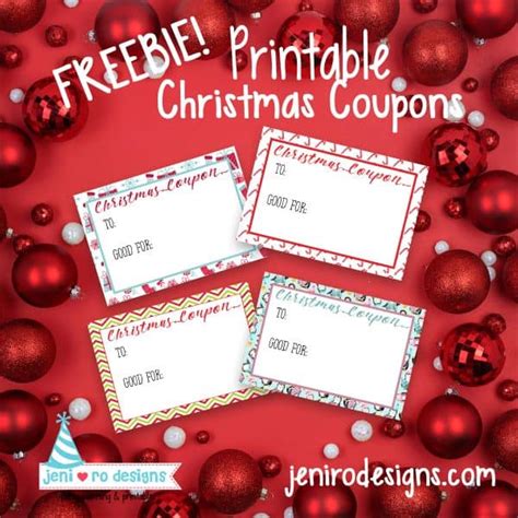 christmas coupon printable     printable library