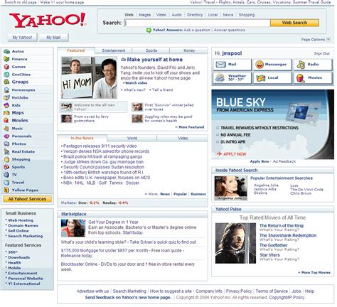 yahoo home page redesign uie brain sparks