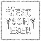 Ever Fils Figlio Migliore Zoon Ooit Jamais sketch template