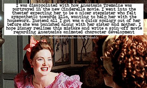 “i was disappointed with how anastasia tremaine was