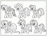 Coloring Pony Little Friendship Magic Pages Popular sketch template