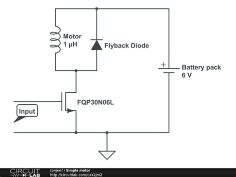 simple motor circuitlab