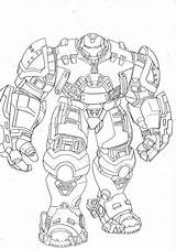 Hulkbuster Buster Impresionante sketch template
