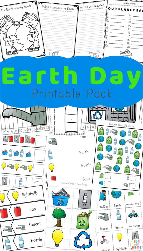 earth day activities  kids including printables  worksheets fun