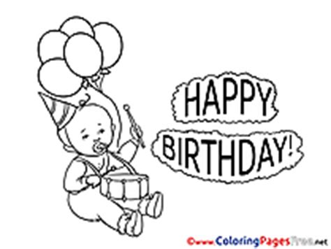 birthday coloring pages