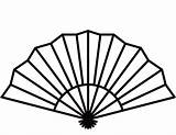 Fan Coloring Japanese Hand Clipart Pages Spanish Template Clip Fans Chinese Drawing Printable Held Templates Visit Tattoo Choose Board sketch template