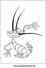 Oggy Cockroaches sketch template