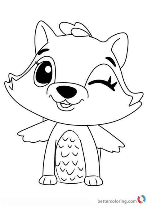raspoon  hatchimals coloring pages  printable coloring pages