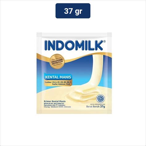 Jual Indomilk Susu Kental Manis Plain 37 Gr Shopee Indonesia