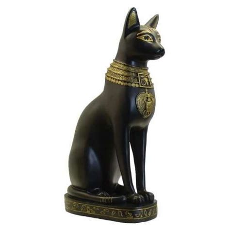 Bastet Cat 12 25 Inch Egyptian Gods Black Cat Statue