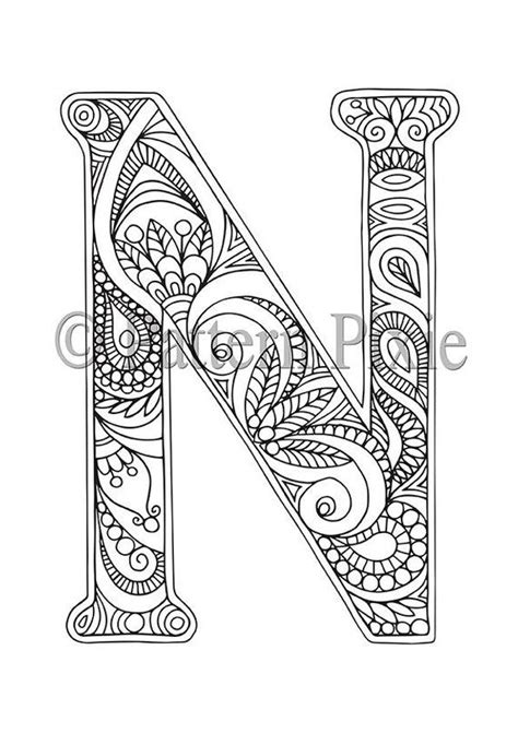 letters coloring pages  adults coloring page blog