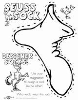 Socks Fox Coloring Pages Seuss Dr Designer Printable sketch template