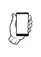 Coloring Pages Smartphone sketch template