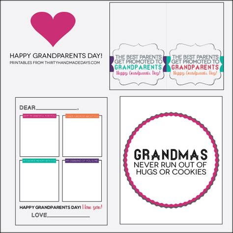 celebrate grandparents day   fun printables