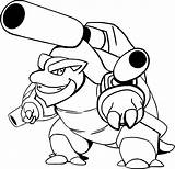 Blastoise Coloring Pages Pokemon Choose Board sketch template