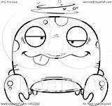 Lineart Drunk Crab Mascot Character Illustration Cartoon Royalty Cory Thoman Graphic Clipart Vector sketch template