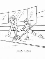 Curling Malvorlage Wintersport Malvorlagen Großformat öffnen sketch template