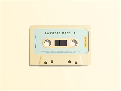simple cassette mockup