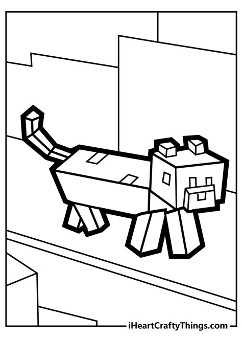 minecraft animals coloring pages coloring home