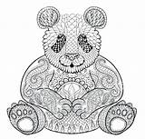 Panda Coloring Giant Pages Getcolorings sketch template