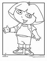 Coloring Dora Pages Jr Nick Printable Explorer Diego Characters Disney Cartoon Party Print Books Color Kids Colouring Printables Popular Coloringhome sketch template