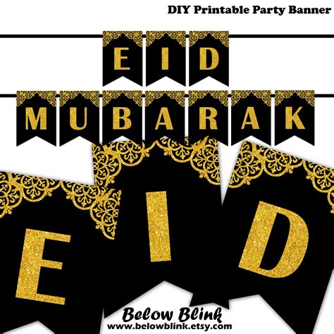 eid mubarak banner printable printable templates
