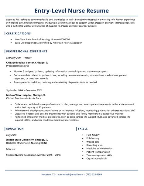 paper rn resume medical resume template  page resume nursing cv