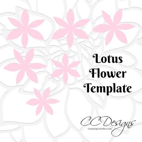 lotus style paper flower templates paper flower template paper flowers diy easy paper