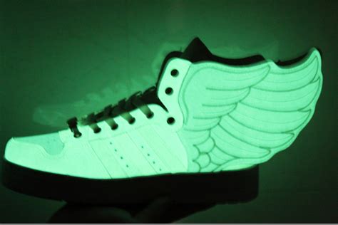 Jeremy Scott Adidas Glow In The Dark Wing Shoes Perfect For Tuesday