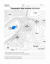 Topographic Contour Topography Geography 4th 6th Printablee sketch template