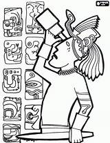 Mayan Civilization Mayas Astronomy Getcolorings Mesoamerican Symbols Elegant Oncoloring Represented Metaphor Acoloringbook Telescope Observing Entdecke Mexikanische sketch template