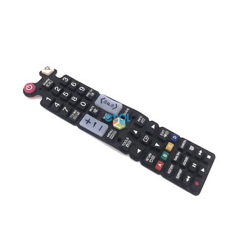 custom  tv remote controller silicone keypad etol