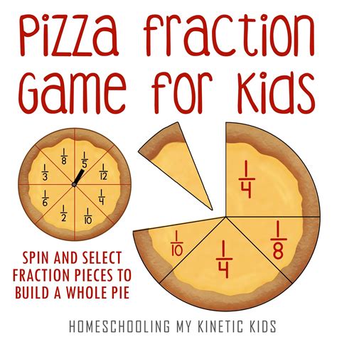 pizza fractions printables printable word searches