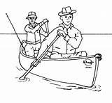 Canoe Coloring Pages Rowing Designlooter Men 853px 39kb sketch template