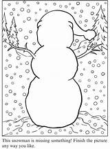 Snowman Coloring Winter Preschool Christmas Pages Crafts Activities Snow Activity Craft Kindergarten Dover Missing Print Publications Party Choose Board Doverpublications sketch template