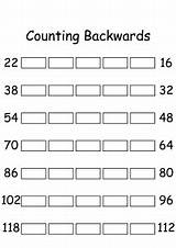 Counting Backwards Backward Schoolmykids sketch template