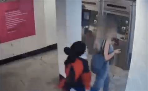 video woman viscously attacked in nyc subway station law officer