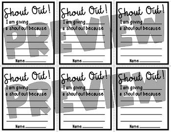 student shout outs shout  primary teachers classroom community